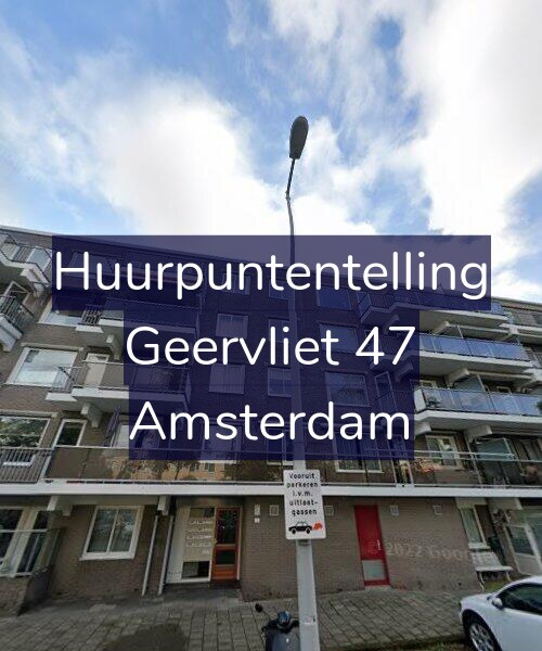 Foto gevel Huurpuntentelling voor Geervliet 47, Amsterdam