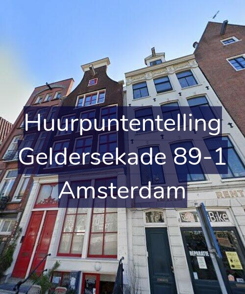 Foto gevel Huurpuntentelling voor Geldersekade 89-1, Amsterdam