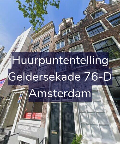 Foto gevel Huurpuntentelling voor Geldersekade 76-D, Amsterdam
