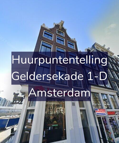 Foto gevel Huurpuntentelling voor Geldersekade 1-D, Amsterdam