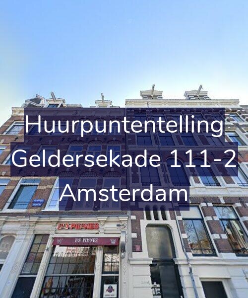Foto gevel Huurpuntentelling voor Geldersekade 111-2, Amsterdam