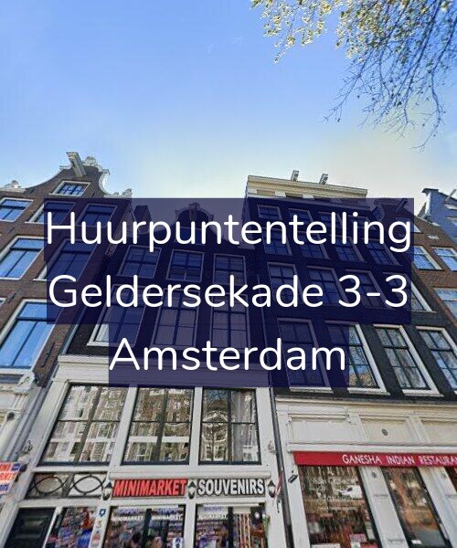 Foto gevel Huurpuntentelling voor Geldersekade 3-3, Amsterdam