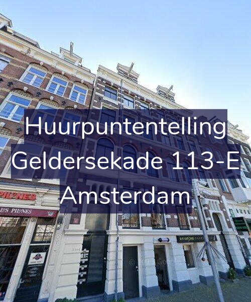 Foto gevel Huurpuntentelling voor Geldersekade 113-E, Amsterdam