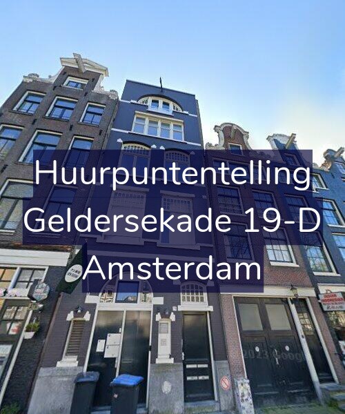 Foto gevel Huurpuntentelling voor Geldersekade 19-D, Amsterdam