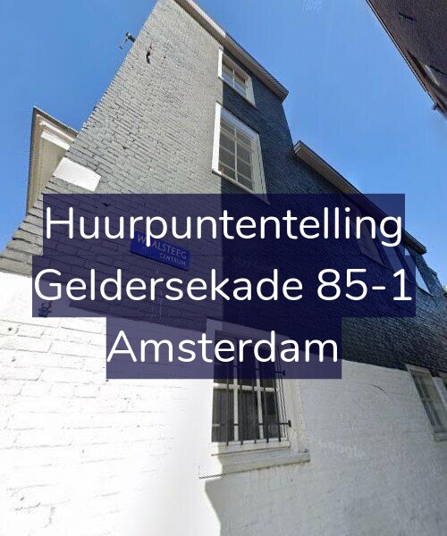 Foto gevel Huurpuntentelling voor Geldersekade 85-1, Amsterdam