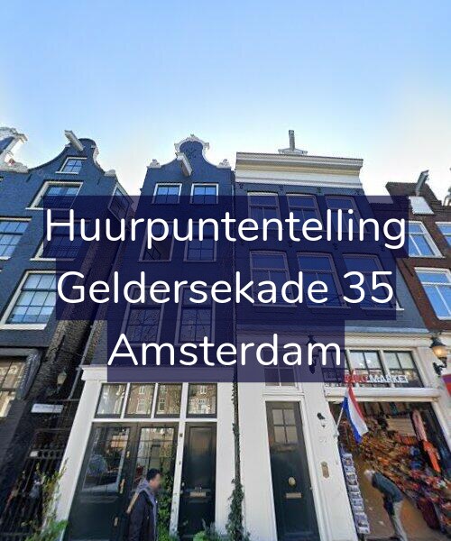 Foto gevel Huurpuntentelling voor Geldersekade 35, Amsterdam
