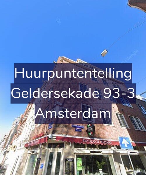 Foto gevel Huurpuntentelling voor Geldersekade 93-3, Amsterdam