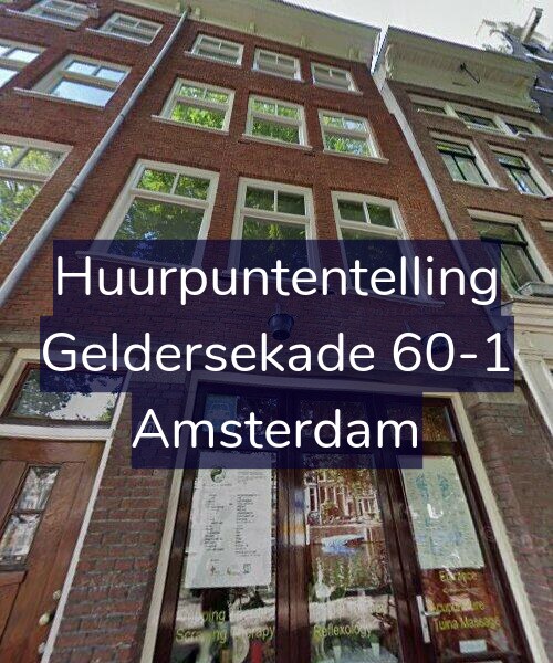 Foto gevel Huurpuntentelling voor Geldersekade 60-1, Amsterdam