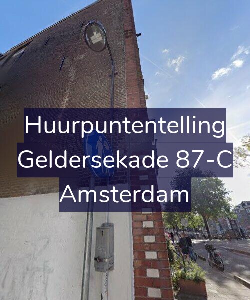 Foto gevel Huurpuntentelling voor Geldersekade 87-C, Amsterdam