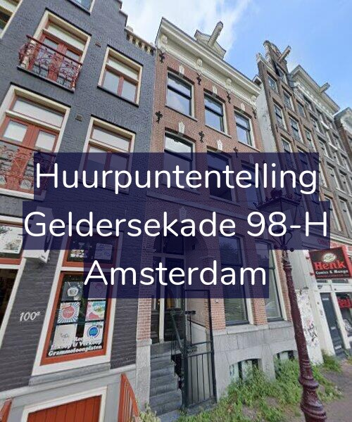 Foto gevel Huurpuntentelling voor Geldersekade 98-H, Amsterdam
