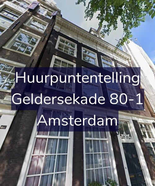 Foto gevel Huurpuntentelling voor Geldersekade 80-1, Amsterdam