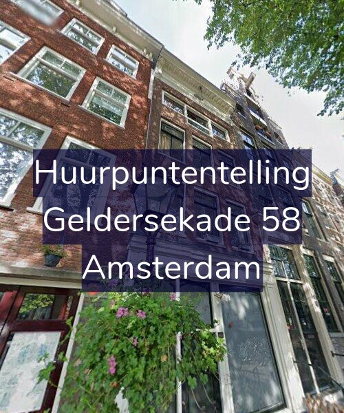 Foto gevel Huurpuntentelling voor Geldersekade 58, Amsterdam