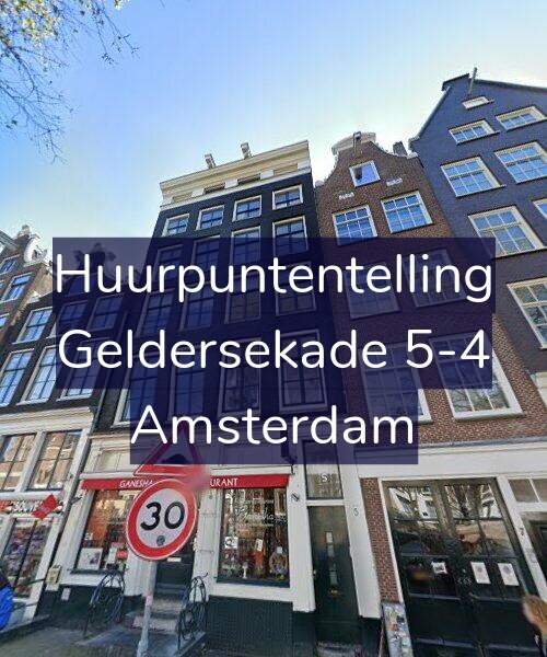 Foto gevel Huurpuntentelling voor Geldersekade 5-4, Amsterdam