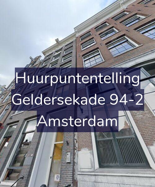 Foto gevel Huurpuntentelling voor Geldersekade 94-2, Amsterdam
