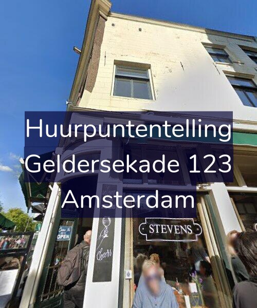 Foto gevel Huurpuntentelling voor Geldersekade 123, Amsterdam