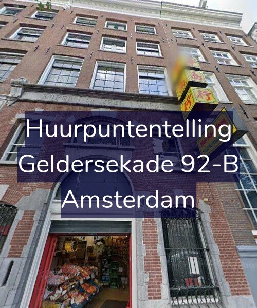 Foto gevel Huurpuntentelling voor Geldersekade 92-B, Amsterdam