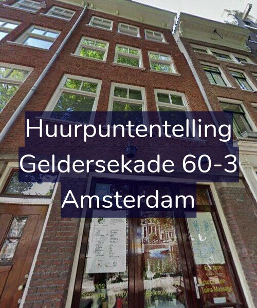 Foto gevel Huurpuntentelling voor Geldersekade 60-3, Amsterdam