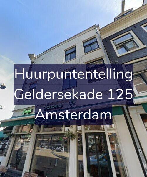 Foto gevel Huurpuntentelling voor Geldersekade 125, Amsterdam