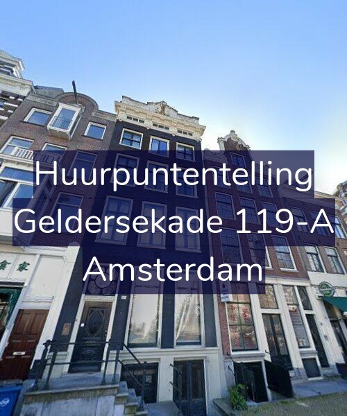 Foto gevel Huurpuntentelling voor Geldersekade 119-A, Amsterdam