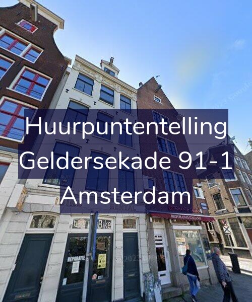 Foto gevel Huurpuntentelling voor Geldersekade 91-1, Amsterdam