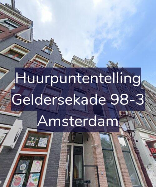 Foto gevel Huurpuntentelling voor Geldersekade 98-3, Amsterdam