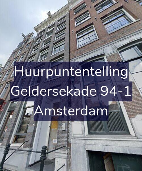 Foto gevel Huurpuntentelling voor Geldersekade 94-1, Amsterdam