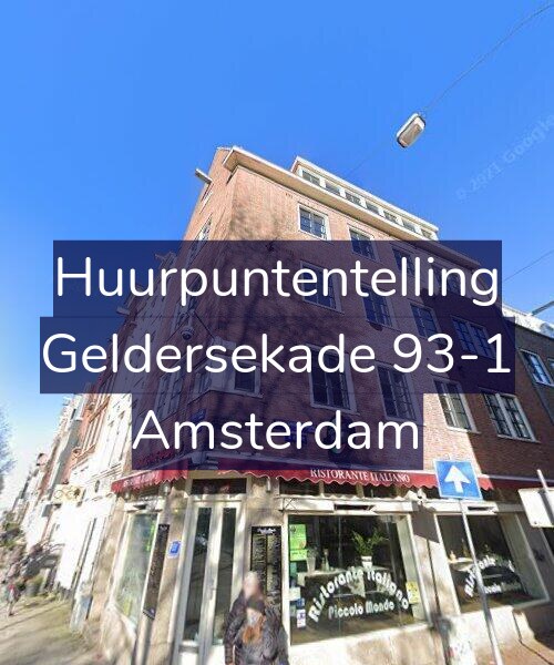 Foto gevel Huurpuntentelling voor Geldersekade 93-1, Amsterdam
