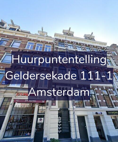 Foto gevel Huurpuntentelling voor Geldersekade 111-1, Amsterdam