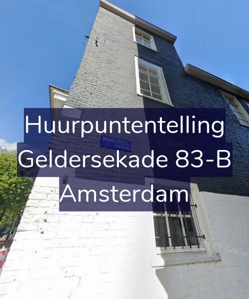 Foto gevel Huurpuntentelling voor Geldersekade 83-B, Amsterdam