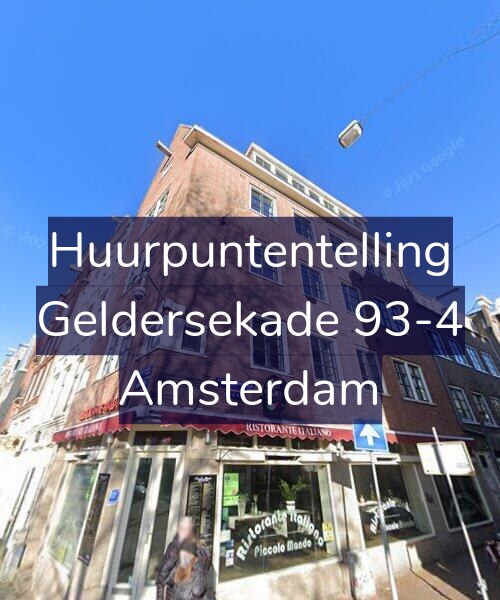 Foto gevel Huurpuntentelling voor Geldersekade 93-4, Amsterdam