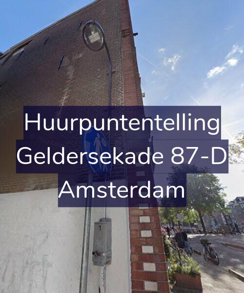 Foto gevel Huurpuntentelling voor Geldersekade 87-D, Amsterdam