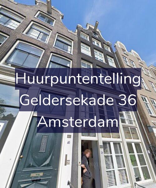 Foto gevel Huurpuntentelling voor Geldersekade 36, Amsterdam