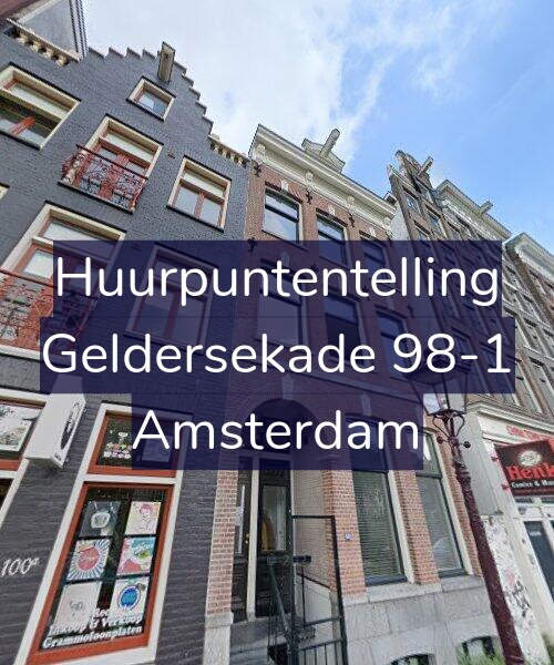 Foto gevel Huurpuntentelling voor Geldersekade 98-1, Amsterdam