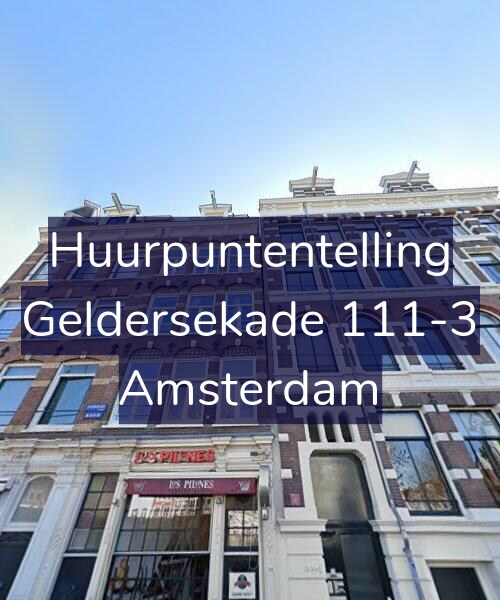 Foto gevel Huurpuntentelling voor Geldersekade 111-3, Amsterdam