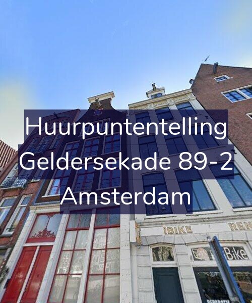 Foto gevel Huurpuntentelling voor Geldersekade 89-2, Amsterdam