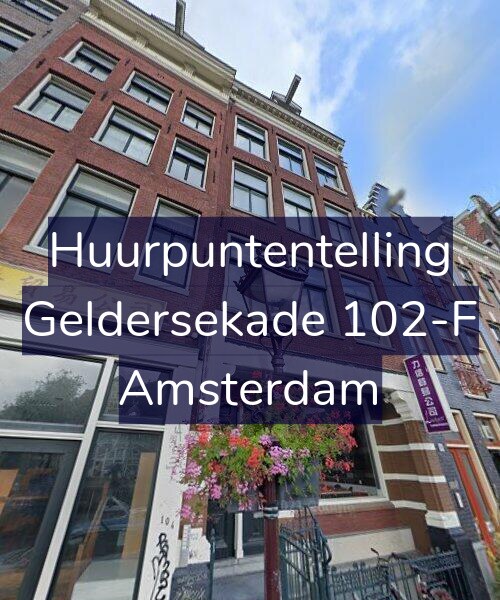 Foto gevel Huurpuntentelling voor Geldersekade 102-F, Amsterdam