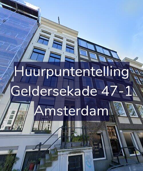 Foto gevel Huurpuntentelling voor Geldersekade 47-1, Amsterdam