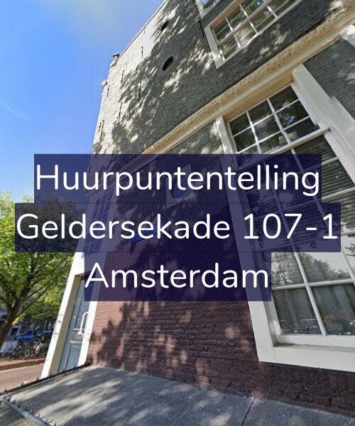 Foto gevel Huurpuntentelling voor Geldersekade 107-1, Amsterdam
