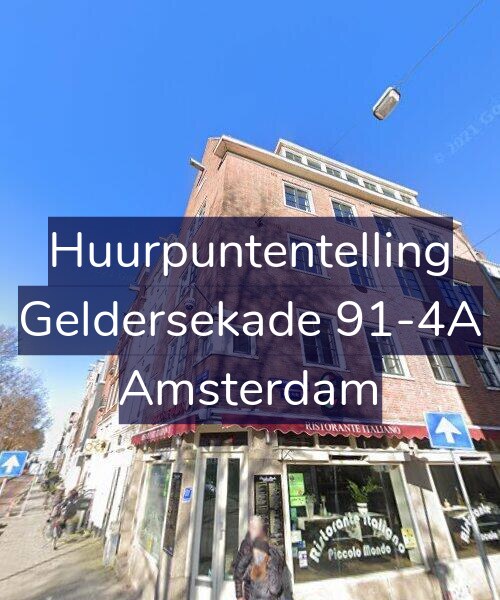 Foto gevel Huurpuntentelling voor Geldersekade 91-4A, Amsterdam