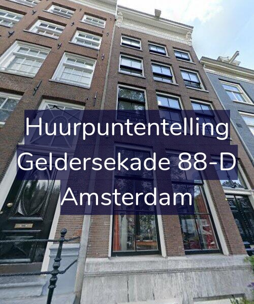 Foto gevel Huurpuntentelling voor Geldersekade 88-D, Amsterdam