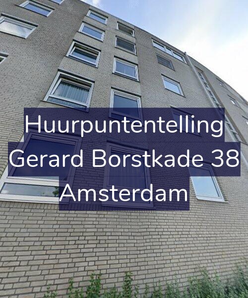 Foto gevel Huurpuntentelling voor Gerard Borstkade 38, Amsterdam