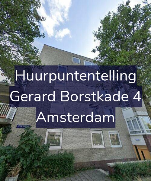 Foto gevel Huurpuntentelling voor Gerard Borstkade 4, Amsterdam