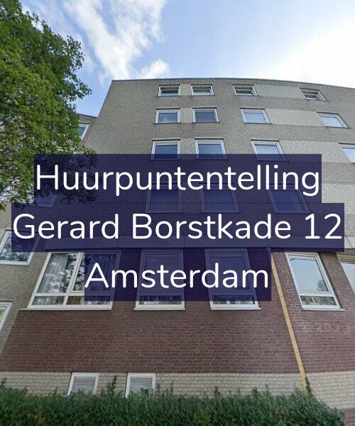 Foto gevel Huurpuntentelling voor Gerard Borstkade 12, Amsterdam