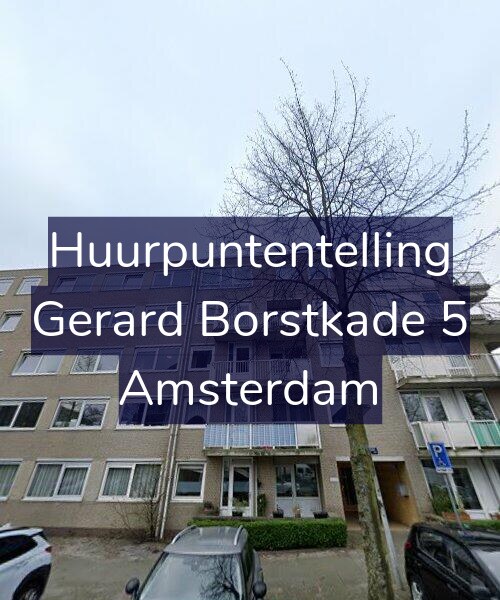 Foto gevel Huurpuntentelling voor Gerard Borstkade 5, Amsterdam