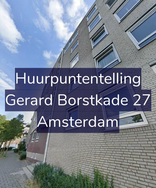 Foto gevel Huurpuntentelling voor Gerard Borstkade 27, Amsterdam