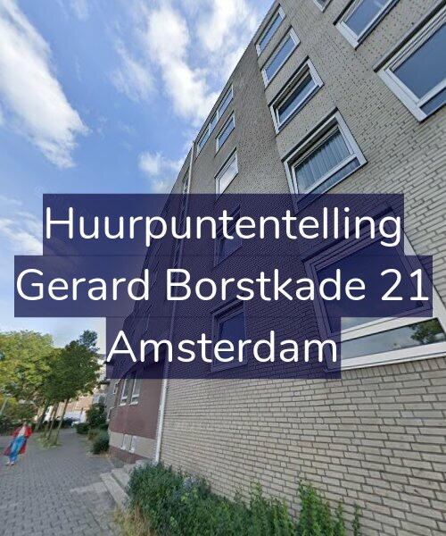 Foto gevel Huurpuntentelling voor Gerard Borstkade 21, Amsterdam
