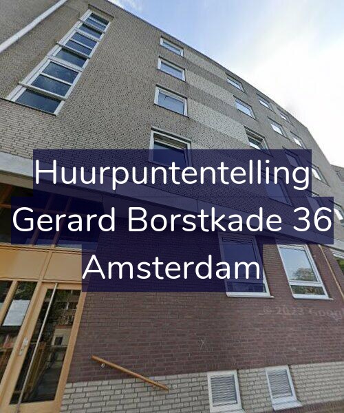 Foto gevel Huurpuntentelling voor Gerard Borstkade 36, Amsterdam