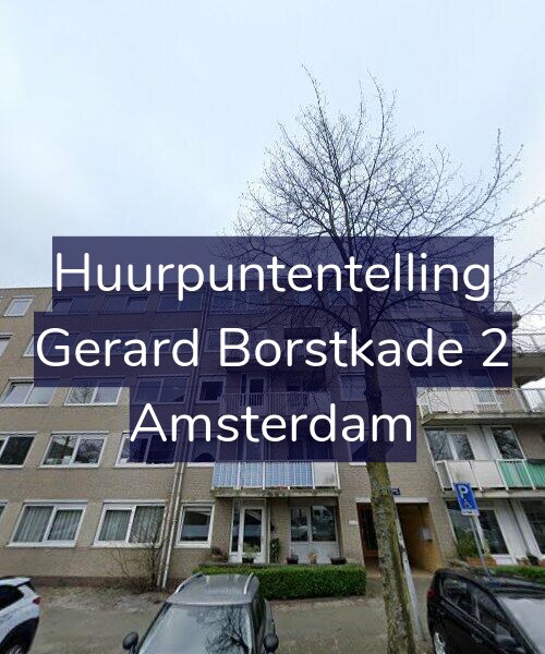 Foto gevel Huurpuntentelling voor Gerard Borstkade 2, Amsterdam