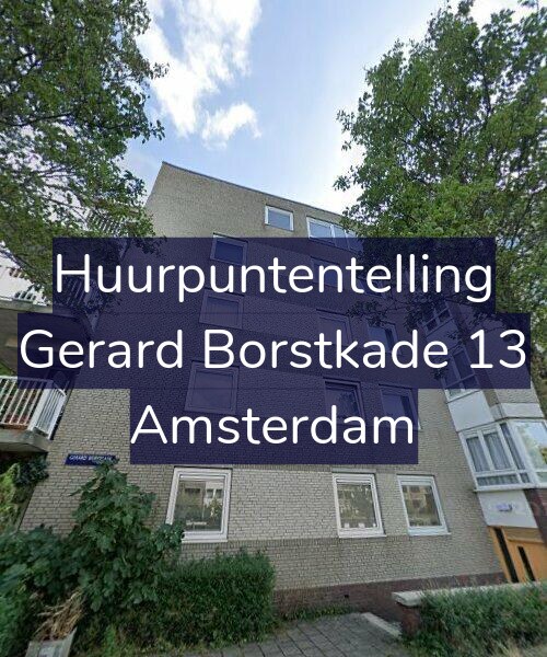 Foto gevel Huurpuntentelling voor Gerard Borstkade 13, Amsterdam