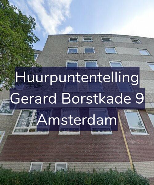 Foto gevel Huurpuntentelling voor Gerard Borstkade 9, Amsterdam